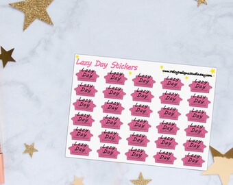 Lazy Day Planner Stickers, Relax Stickers, Couch Stickers, Sofa Stickers, Lounging Stickers, Vinyl Stickers