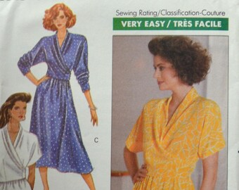 Uncut 1980s Butterick Vintage Sewing Pattern 4085, Size 6-8-10; Misses' Top and Skirt