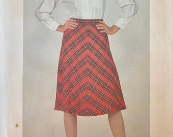 Unbeschnittenes 1980s Butterick Vintage Schnittmuster 3444, Größe 14; Fräulein Rock