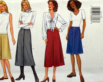 Uncut 2001 Butterick Sewing Pattern 3155, Size 8-10-12; Misses' Skirt