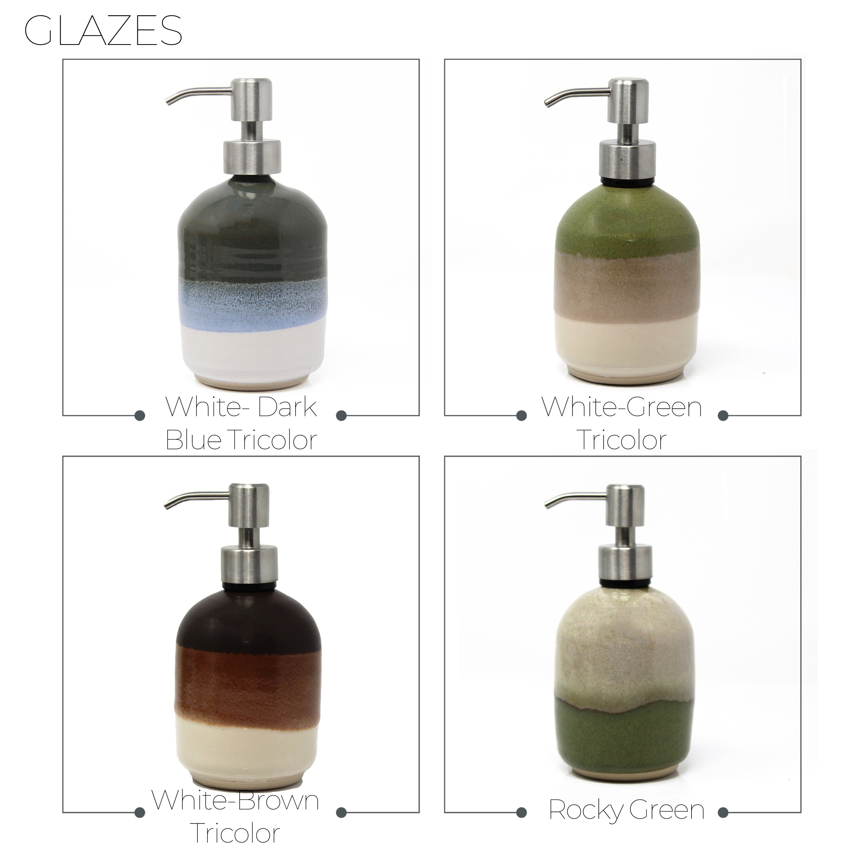 Stoneware Soap Dispenser,  Soap Dispenser With Pump, Handmade Soap Dispenser, Ceramic Soap Dispenser,  Bathroom Decor