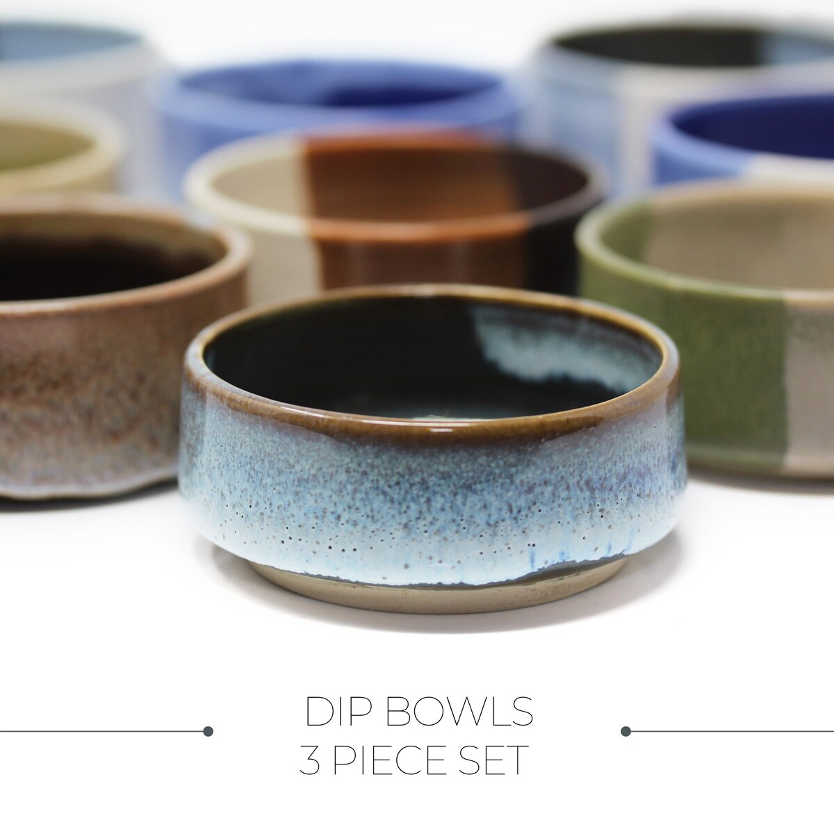 Ceramic Dip Bowl Set - Color: Starry sky - Etsy