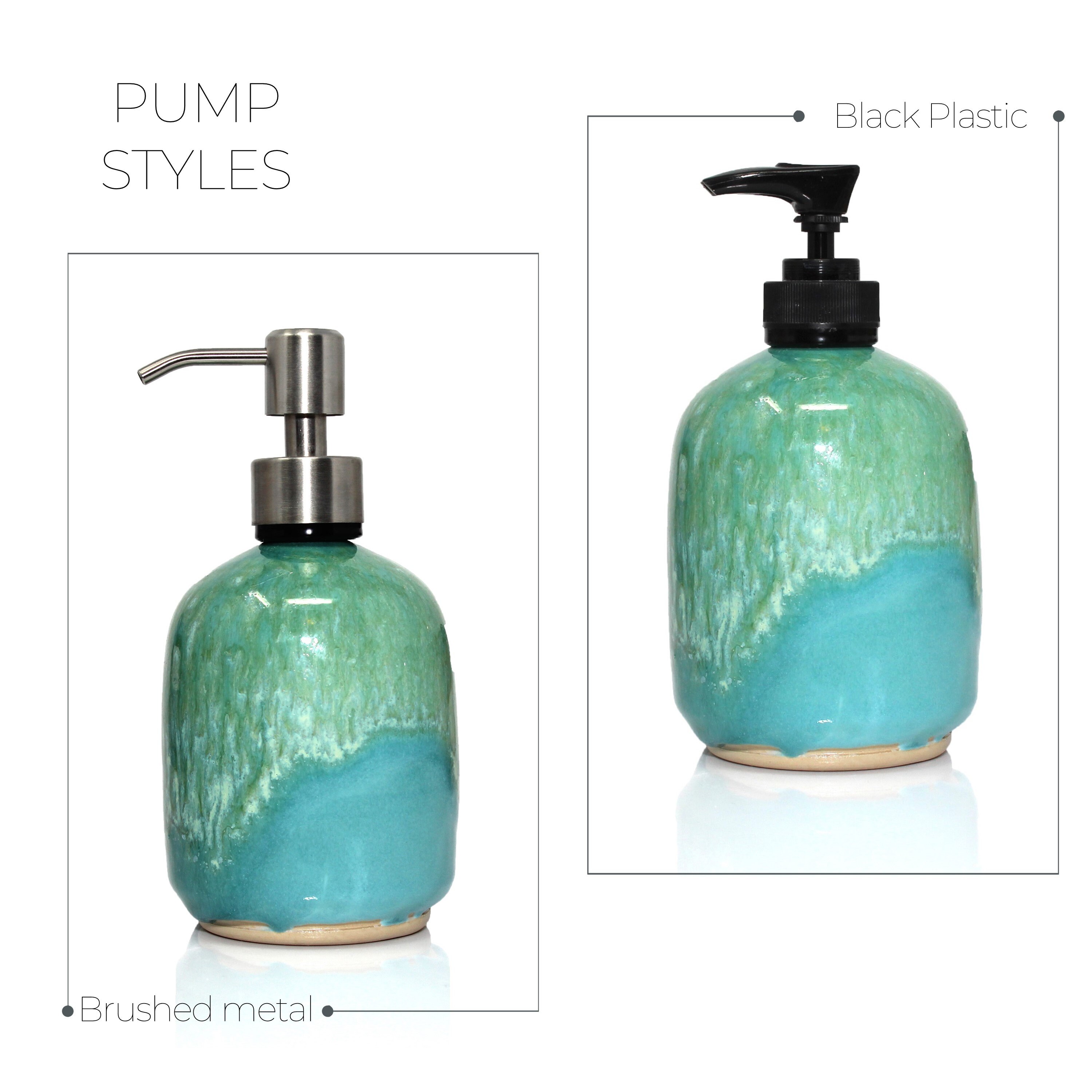 Stoneware Soap Dispenser Soap Dispenser With Pump Handmade Etsy