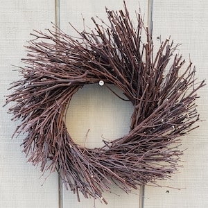 Maine Birch Twig wreath with trimmed ends - hand made - approx. 18" diameter