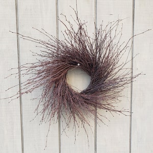 Maine birch twig wreath - approx. 27&quot; to 30&quot; diameter
