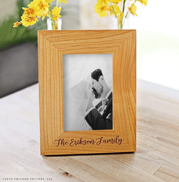 Custom Engraved Frame Wedding Frames For The Couple Image 0