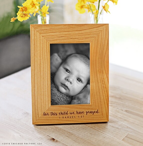 For This Child We Have Prayed Frame 1 Samuel 27 Baby Girl Image 0