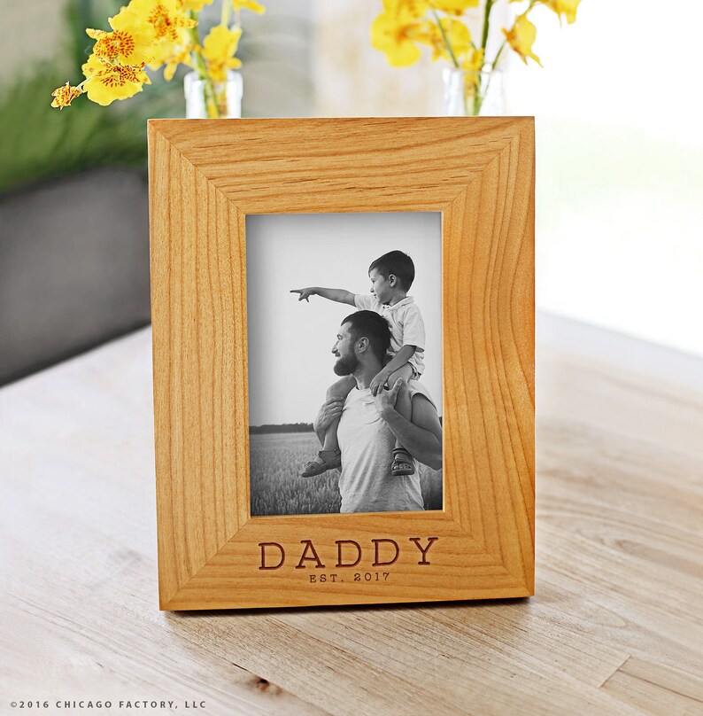 Daddy Elished Frame Custom Personalized Picture Dad Fathers Day Gift For Him Gf7111