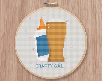 Crafty Gal Cross Stitch Pattern