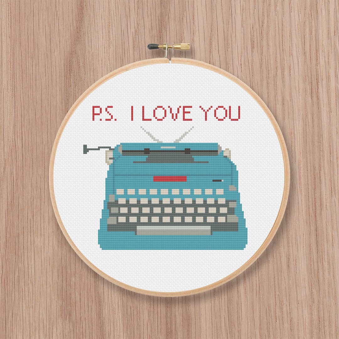 Retro Typewriter Cross Stitch Pattern - Etsy
