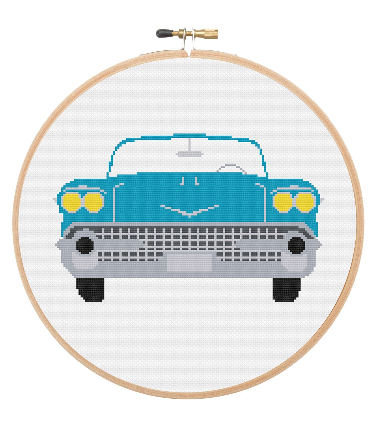 Classic Car Cross Stitch Pattern - Etsy