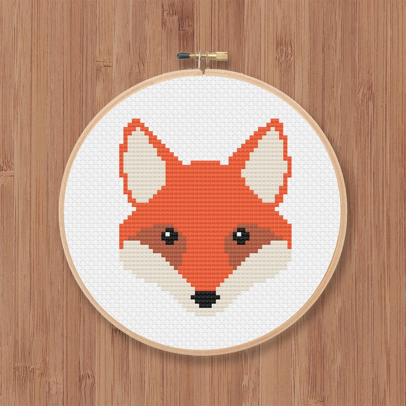 Fox Cross Stitch Pattern image 1