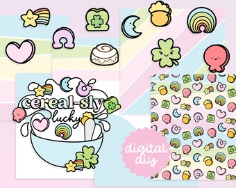 Cereal-sly Lucky Digital DIY Sticker Bundle