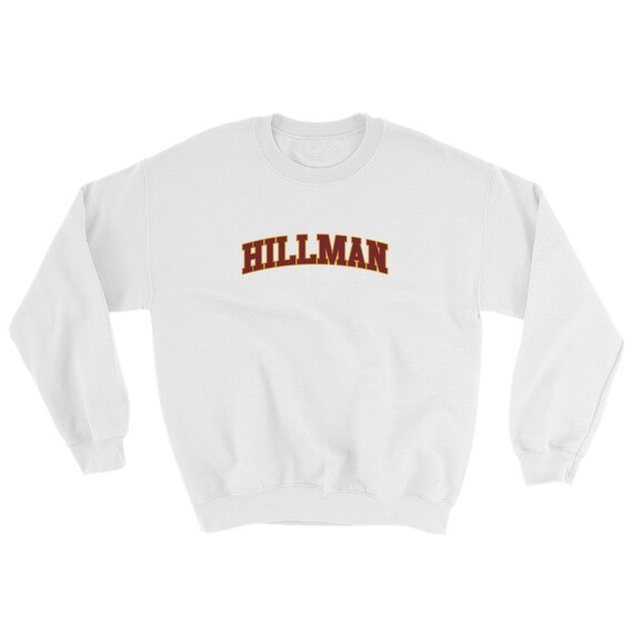 Hillman Retro Unisex Collegiate Sweatshirt Etsy Canada