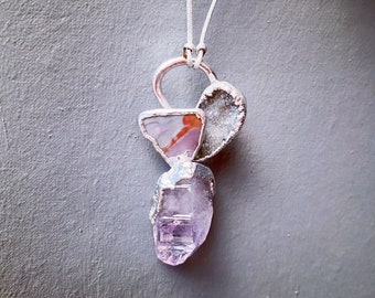 Multi stone boho pendant