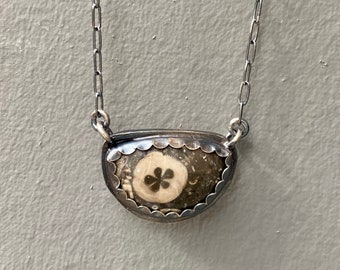 Fossil sterling necklace