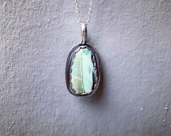 Mystic Sage Variscite pendant