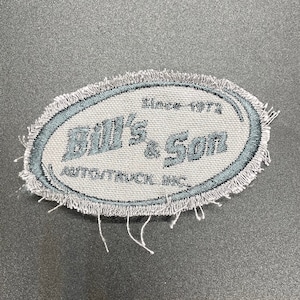 1 Color Distressed Rugged Custom Logo Patch