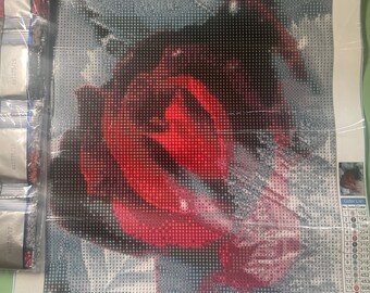 Red Rose DP Kit (Canvas Size: 11.81"x15.74")