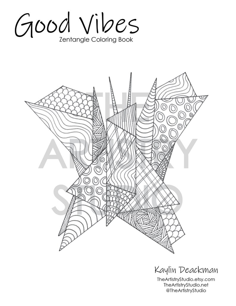 Zen Butterfly Coloring Page Download Printable | Etsy