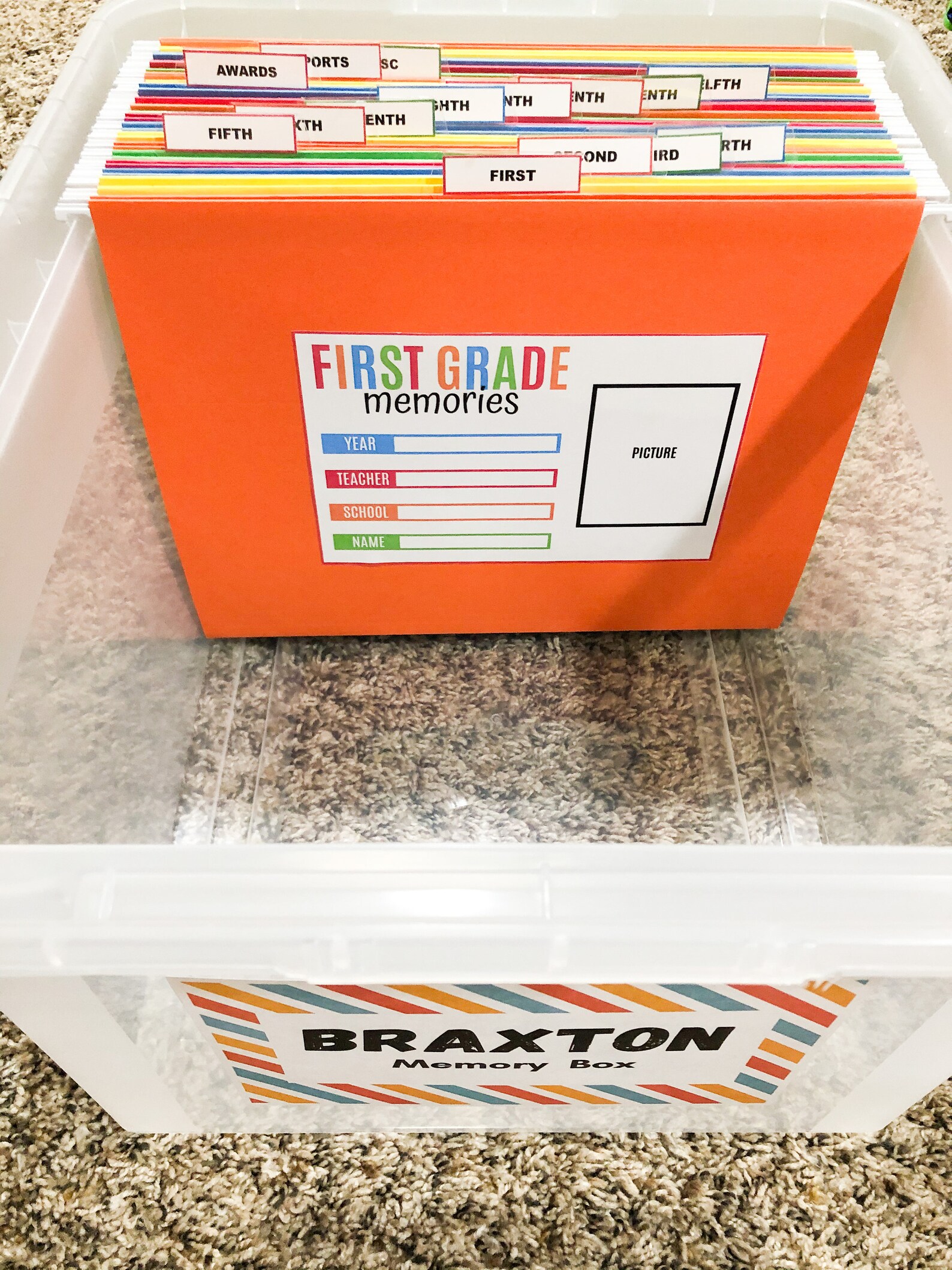 Memory Box Label Kit Digital Download Etsy