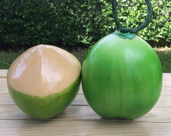 Faux fruit artificiel de noix de coco pour l’affichage, décoration intérieure, décor de cuisine, accessoire