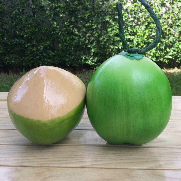 Fake Coconut Artificial Fruit for Display,, Home Decor, Kitchen Decor, Prop