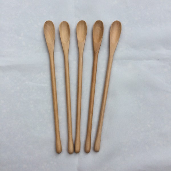 Pack of 5 Wood Stirring Spoon Kitchen Tool