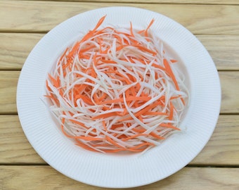 100 g Fake Sliced Green Papayas and Carrots for Papaya Salad Fake Food