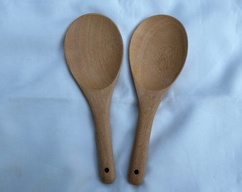 2 PCS  Wooden Scoop, Spoon Kitchen Utensil