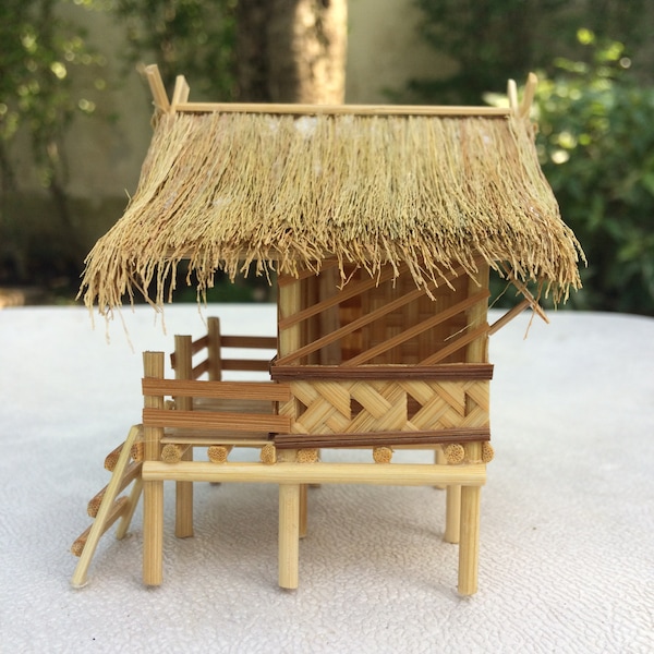 Traditional Thai House Model Hut Model Thai Spirit House Miniature Doll House