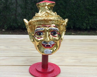 Khon Por Gae Lersi Mask Head Thai Amulet