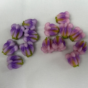 100 PCS Fake Calotropis Giantea Dahlia Crown Flower Clay Flower for Jewelry Making, Garland, DIY image 7
