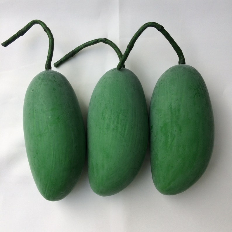 3 pcs Artificial Mangoes Faux Fake Fruit for Display zdjęcie 8