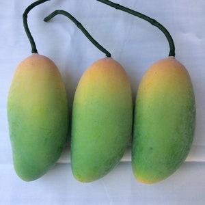 3 pcs Artificial Mangoes Faux Fake Fruit for Display zdjęcie 6