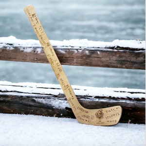 Engraved Name Hockey Team Mini Sticks | Hockey Team Gifts | Hockey Coach Gifts | Team Gifts | Custom Sports Team Gift | Personalized Sports