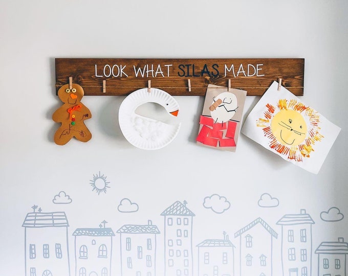 3D Kids Craft Holder Look What I Made Sign | 36"