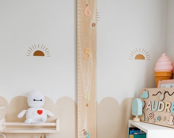 Custom Growth Chart Ruler 3D | Height Chart | Growth Ruler | Pastel Rainbow Birthday | Rainbow Decor | Nursery Decor | Playroom Decor Sign