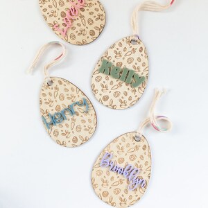 Étiquette personnalisée pour panier de Pâques | Étiquettes lapin de Pâques | Décoration de panier de Pâques | Étiquette-cadeau de Pâques | Cadeaux de Pâques pour enfants | Panier de Pâques Kids First
