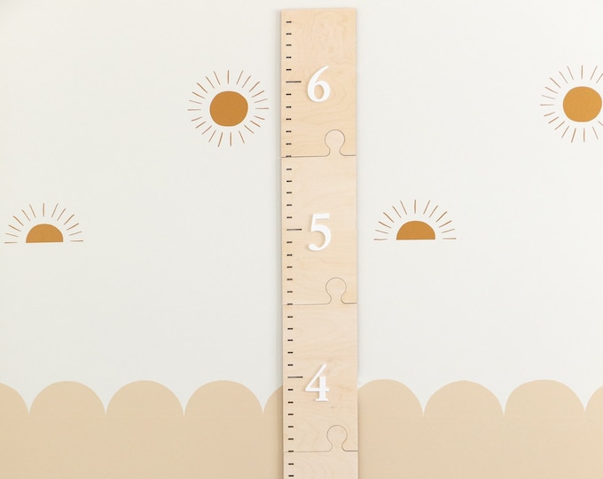 Modern Minimalist Wooden Growth Chart