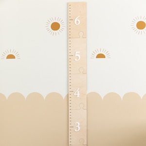 Growth Chart Ruler 3D | Playroom Decor | Wood Growth Chart | 1st Birthday Gift | Nursery Decor Signs | Kids Wall Art | New Baby Gift