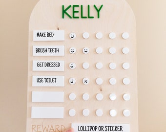 Kids Personalized Reward Chart | Kids Chore Chart | Daily Chore Chart | Allowance Chart | Toddler Rewards | Kids Routine Chart | Routine
