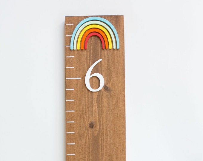 Rainbow Growth Chart Ruler 3D