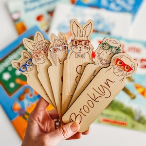 Kids Personalized Bookmarks | Kids Easter | Kids Reading Gift | Kids Bookmark | Wooden Bookmark | Kids Gifts | Summer Kids Essentials