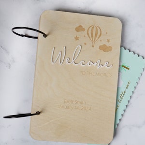 Livre de passe-cartes Welcome New Baby | Porte-cartes d'anniversaire | Porte-cartes de voeux | carte souvenir | Porte-cartes organisateur | Cadeau baby shower