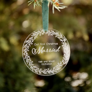 Primo addobbo natalizio / Regalo di Natale 2024 / Addobbo personalizzato per inaugurazione della casa / Addobbo ricordo / Regalo per inaugurazione della casa