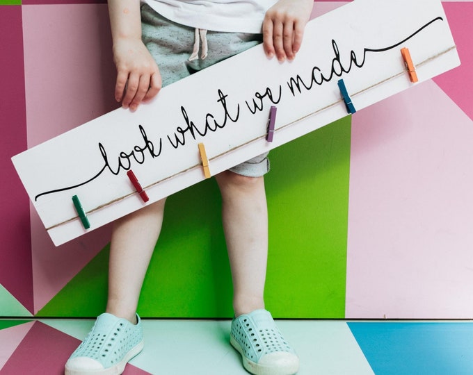 3D Look What I Made Sign | 24"