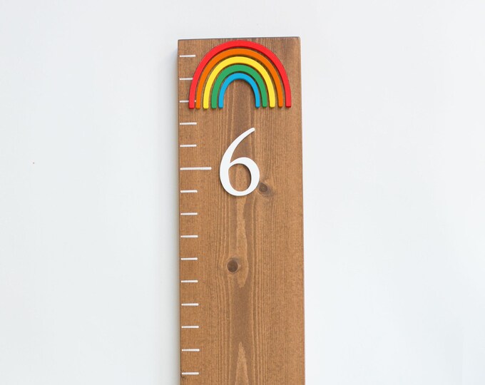 Rainbow Growth Chart Ruler 3D