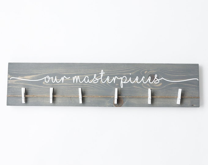 3D 24" Our Masterpieces Sign