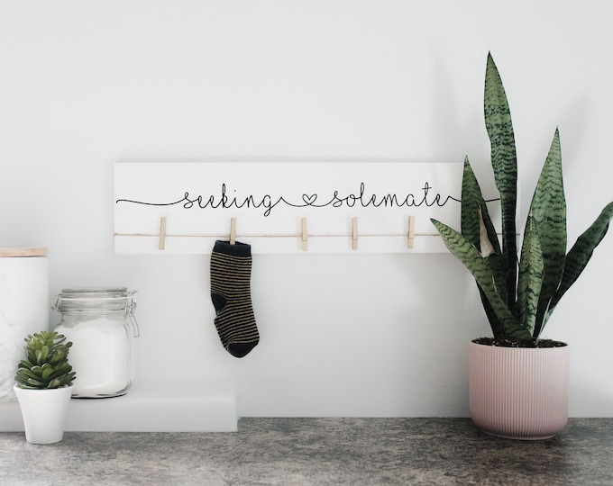 3D Laundry Sign |  24"  Seeking Solemate